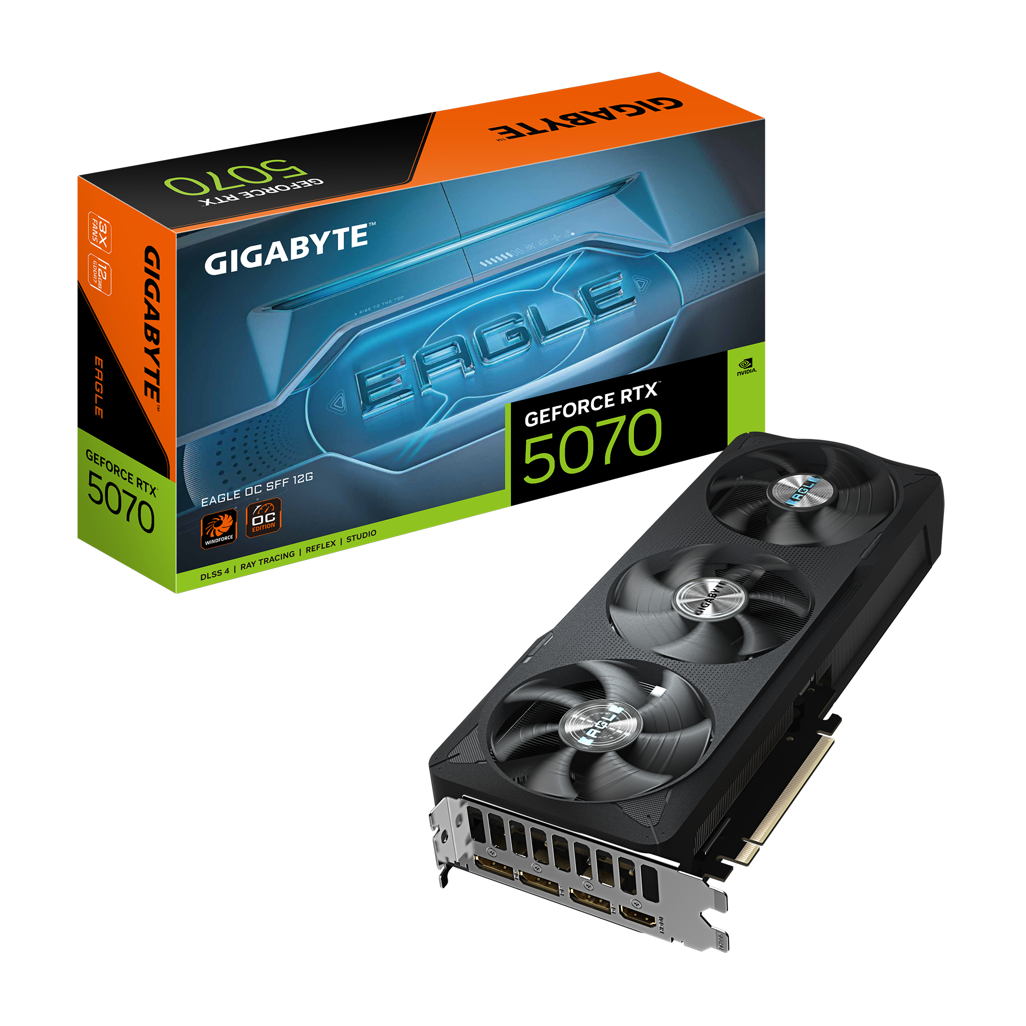 Видеокарта GIGABYTE GV-N5070EAGLE OC-12GD