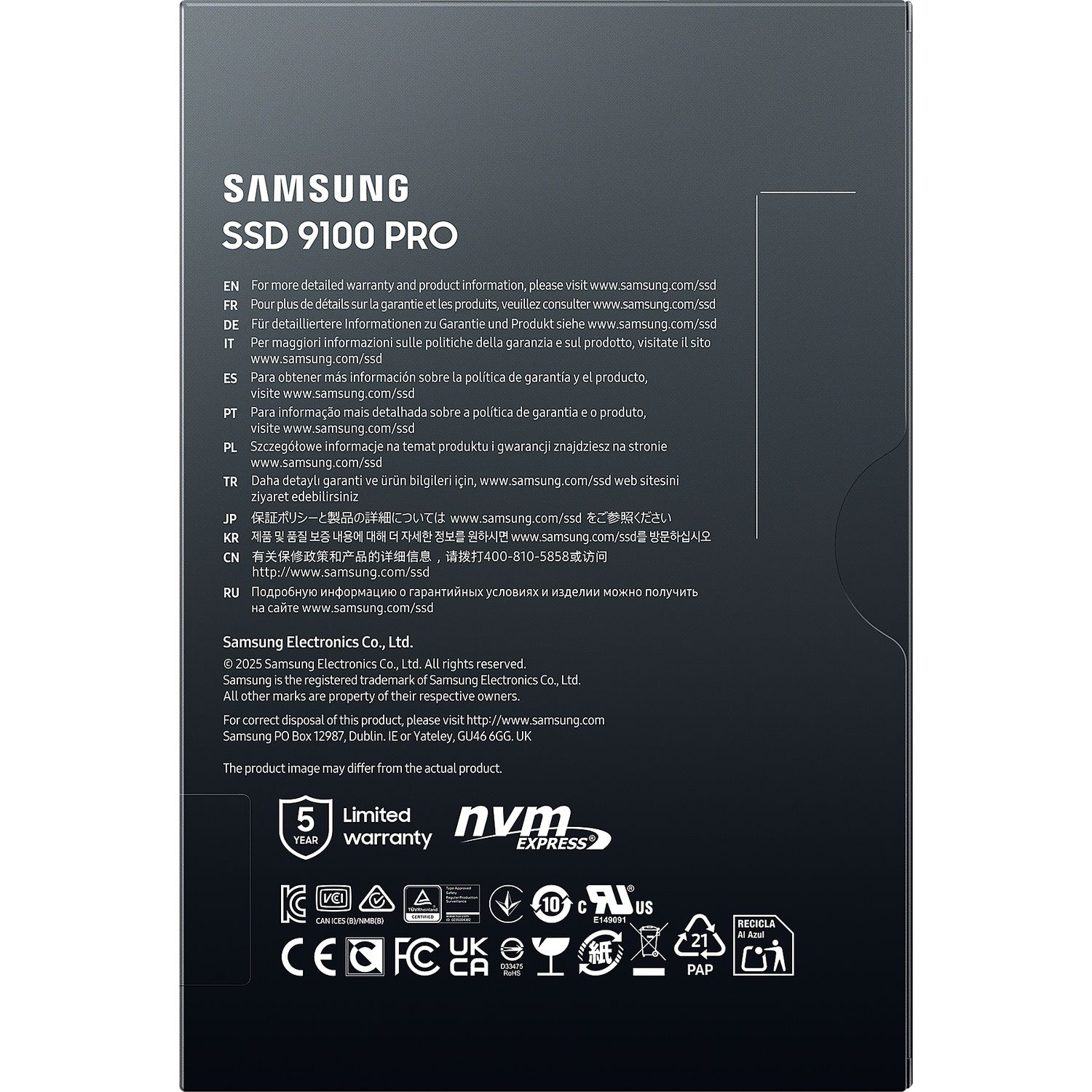 Твердотельный накопитель Samsung 9100 PRO MZ-VAP1T0BW