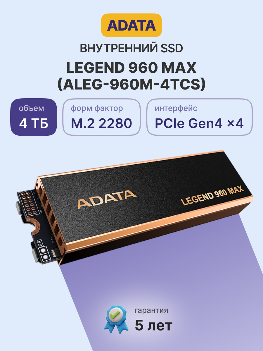 Твердотельный накопитель ADATA SSD LEGEND 960 MAX